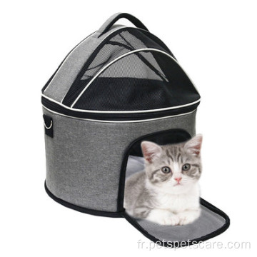 Bag de support imprimé en tissu oxford porteurs de chats